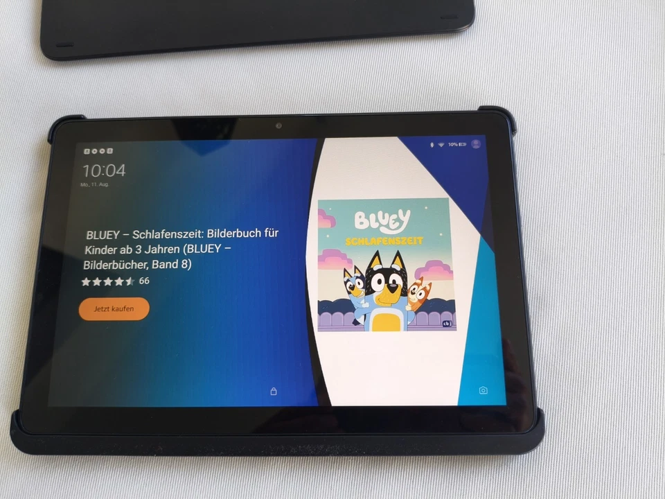 Amazon Fire HD 10 11. Gen 32GB, Wi-Fi, 10,1 Zoll - Schwarz+Fintie Keyboard Case - Bild 2 von 4