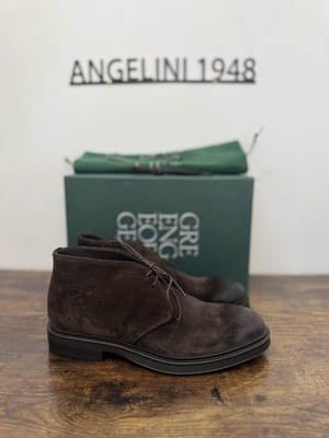 Green George Knöchelschuhe Veloursleder T Dunkelbraun Casual Stiefel Herren 43