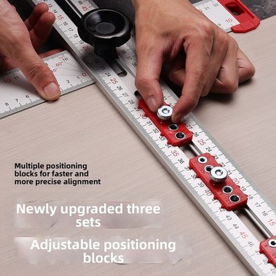 35cm 60cm Lightweight Aluminum Ruler for Hole Positioning and Angle Measurement