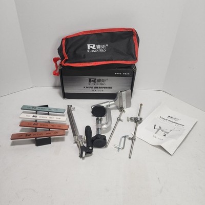 Upgraded RUIXIN PRO RX-008 Professional Knife Sharpener w/4 Whetstones - EUC