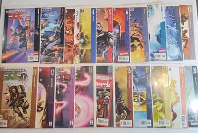 #ad Ultimate X Men #1 20 Comic Run Lot 2001 Series By Mark Millar amp; Adam Kubert $26.99