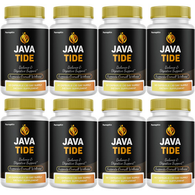 JavaTide Capsules, Java Tide Advanced Weight Loss Support Supplement (8 Bottles)