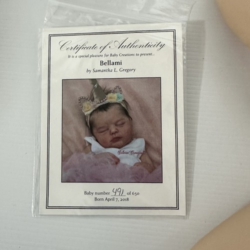 Bellami By Samantha L Gregory Reborn Doll Kit ~ New & Unpainted - SIGNED BODY - Picture 2 of 6
