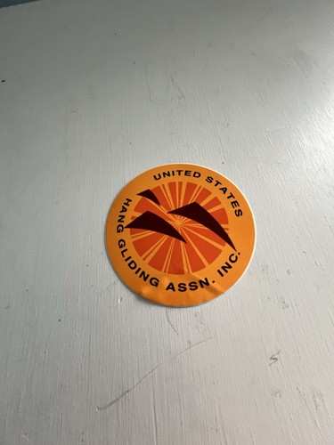 USHGA Paraglider Hang Glider USHPA Vintage Hang Gliding Helmet Sticker