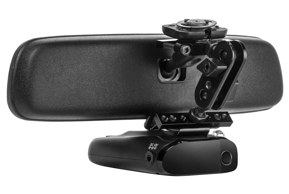 Secure Rearview Mirror Mount + Power Cord for Uniden R3, R4, R7, R8 Detectors - Image 4 of 4