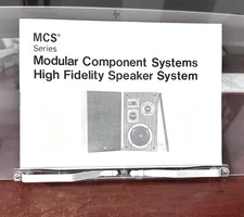 MCS Series JC Penney Speaker Owners Manual Pamphlet Installation 1977