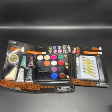 Halloween Deluxe Makeup Kit Novelty Costume Face Paint Grease Gel Blood
