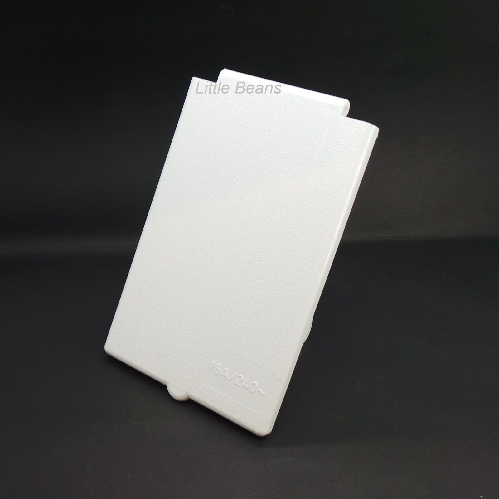 Powerpart White 230V Mains Hook Up Inlet Socket Box Lid Flap & Pins Motorhome