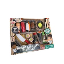 Play 22 Piece Sushi Counter Playset For Kids