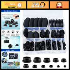 130Pcs Silicone Rubber Hole Plugs - 11 Sizes for Sealing Round Holes, Industrial