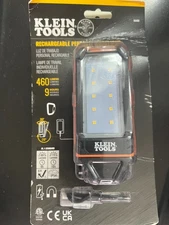 Klein Tools 56403 460lm Rechargeable LED Flashlight - Black/Orange 4031/OB
