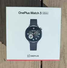 OnePlus Watch 3 43mm   Black Steel   New  Sealed