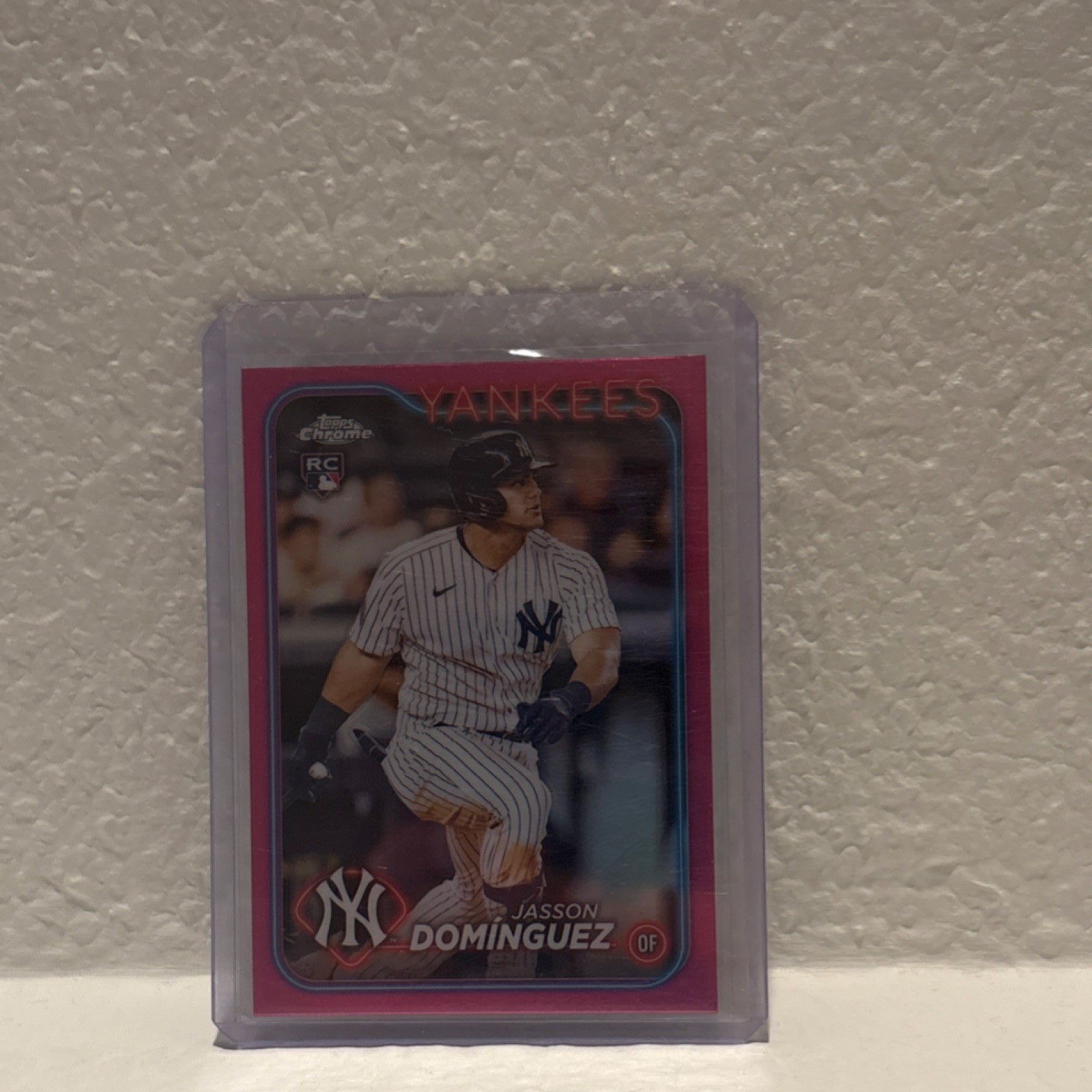 2024 Topps Chrome - Jasson Dominguez Pink Refractor Rookie #89 Yankees