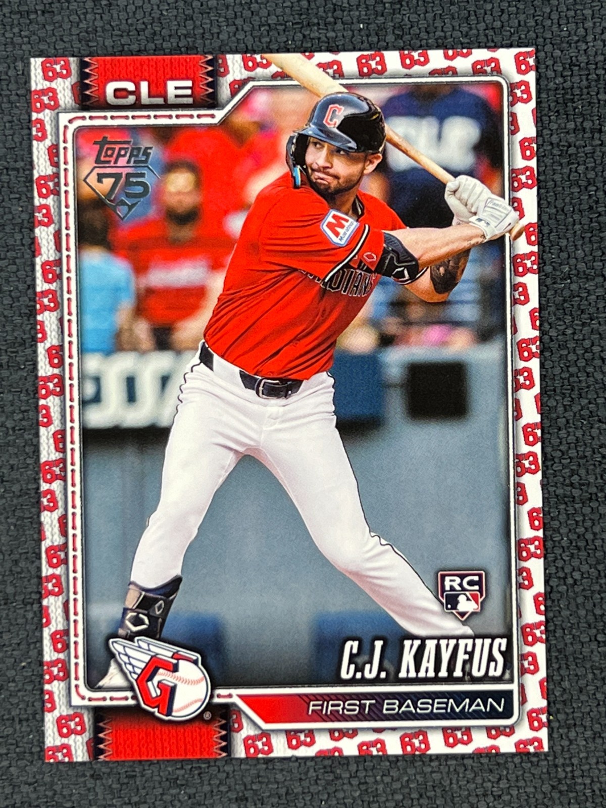 2026 Topps Series 1 75th Player Number Variation #35 C.J. Kayfus RC Rookie SSP