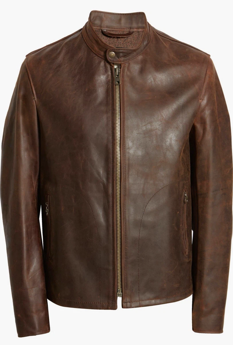 Schott Cafe Racer Jacket In Men's Coats & Jackets for sale | eBay