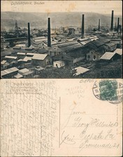 Ansichtskarte Deuben-Freital Stadt Gußstahlfabrik 1908