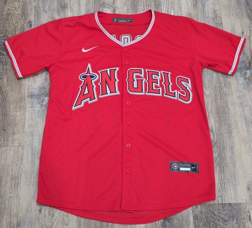 Nike Los Angeles Angels Mike Trout #27 Red Baseball Jersey Sz S Stitched MLB