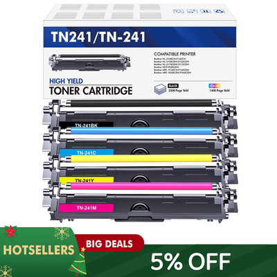 4x XXL Toner kompatibel Brother TN241 TN245 für DCP-9022CDW HL-3142CW HL3152CDW