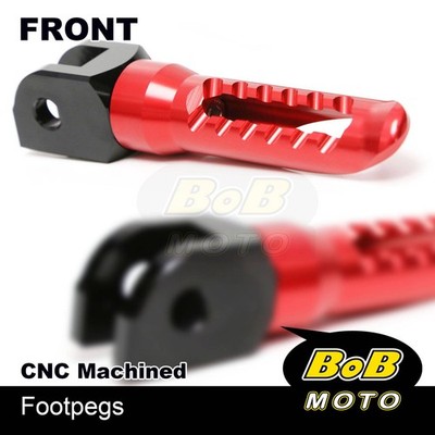 BOB CNC Front Rider Foot Pegs RED For Aprilia RSV4 1000 R Factory 09 10 11 12