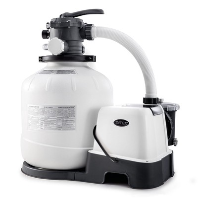 Intex 2,650 GPH 16'' Krystal Clear Saltwater System and Sand Filter Pump