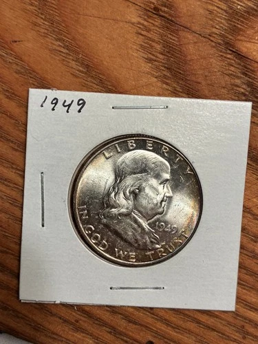 1949 Franklin Half - Great Toning - UNC -  $1.99 Shipping