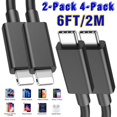 6FT Fast Charger Cable Type C USB C Cord For iPad 9 8 7 6 5 Mini 5 4 3 Air 3 2 1