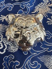4.2 Oz Fine 0.999 Silver Big Cat Face By Phrygian Hand poured In The USA 87.86 per troy oz