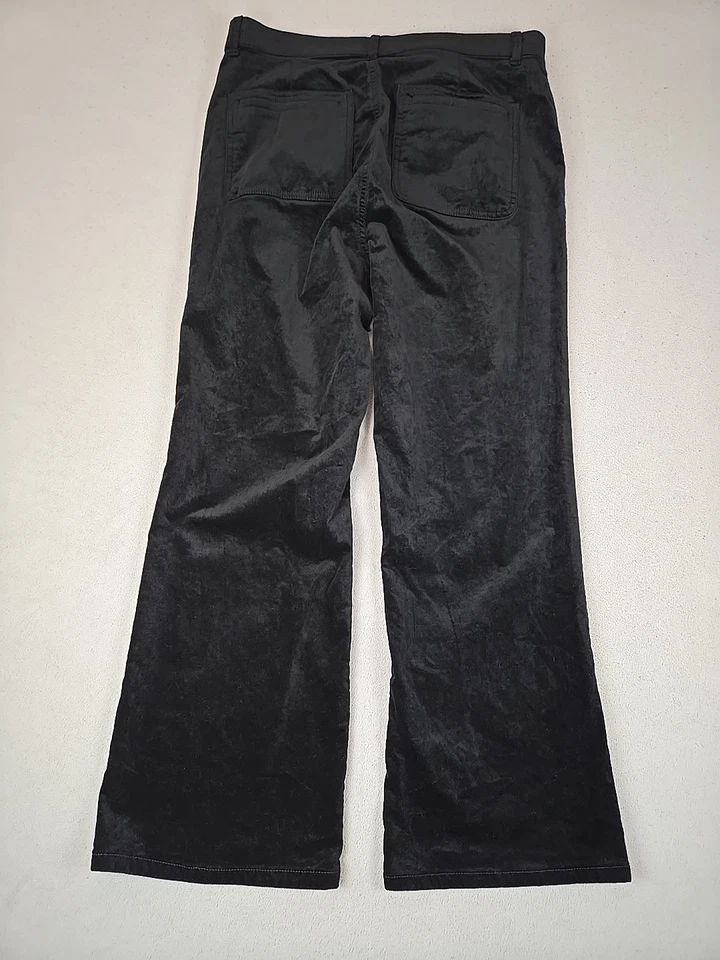 Pantalones negros estilo jean de terciopelo calce moderno para mujer ANN TAYLOR talla 12 Foto 3 de 4