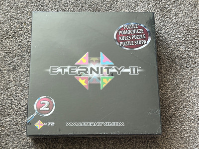 Eternity II 2 x 72 Puzzle Brettspiel Spielsteine 2007 brandneu - versiegelt