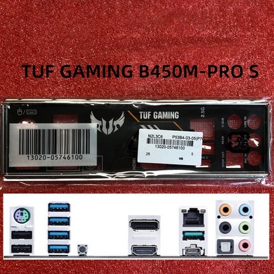 I/O Shield For ASUS TUF GAMING B450M-PRO S Motherboard Backplate IO