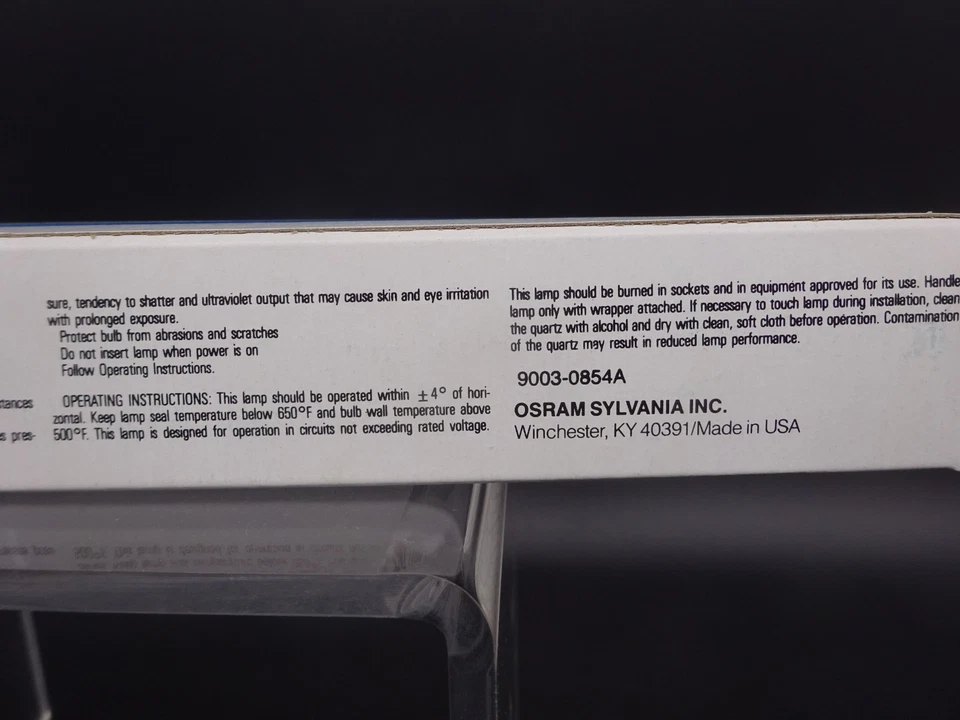 Sylvania 589948-2, 10" Halogen Lamp 1000W 240V Bulb R7S / RX7 / RSC - Image 4 of 4