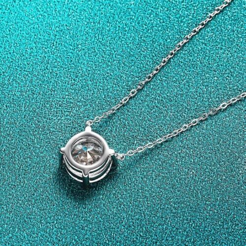 Collana con ciondolo quattro artigli 1 ct diamante test pass creato in laboratorio VVS1/D/eccellente - Foto 2 di 8