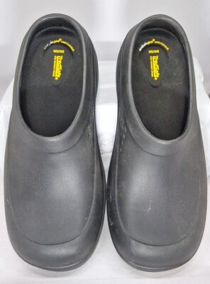 Tred Safe Slip Resistant Black Slip On Restaurant Work Garden Shoes Men 5 Women6