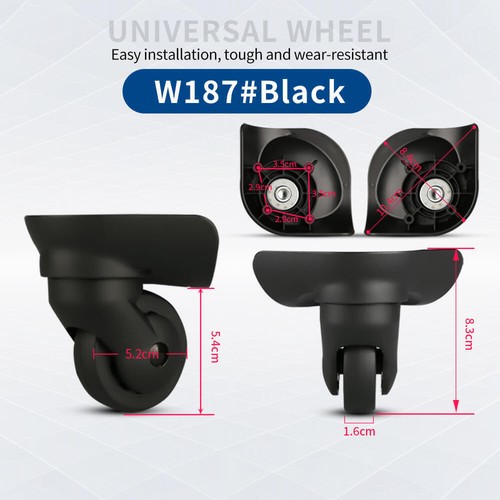 2 piezas de repuesto de rueda de equipaje para Samsonite equipaje rueda trolley americana - Imagen 34 de 59