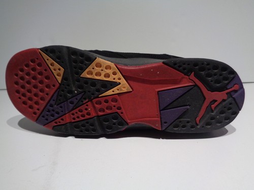 Nike Air Jordan 7 Raptor retro 5.5Y 2012 black red charcoal 304774 018 - Picture 13 of 17