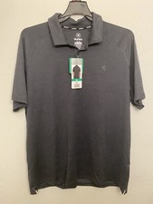New HURLEY Men's Stretch Moisture Wicking Performance Golf Polo Shirt. XL BLACK