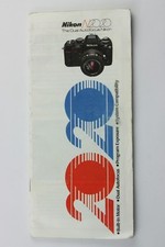 191544 Nikon N2020 AF Product/System Promotional Brochure Genuine Original