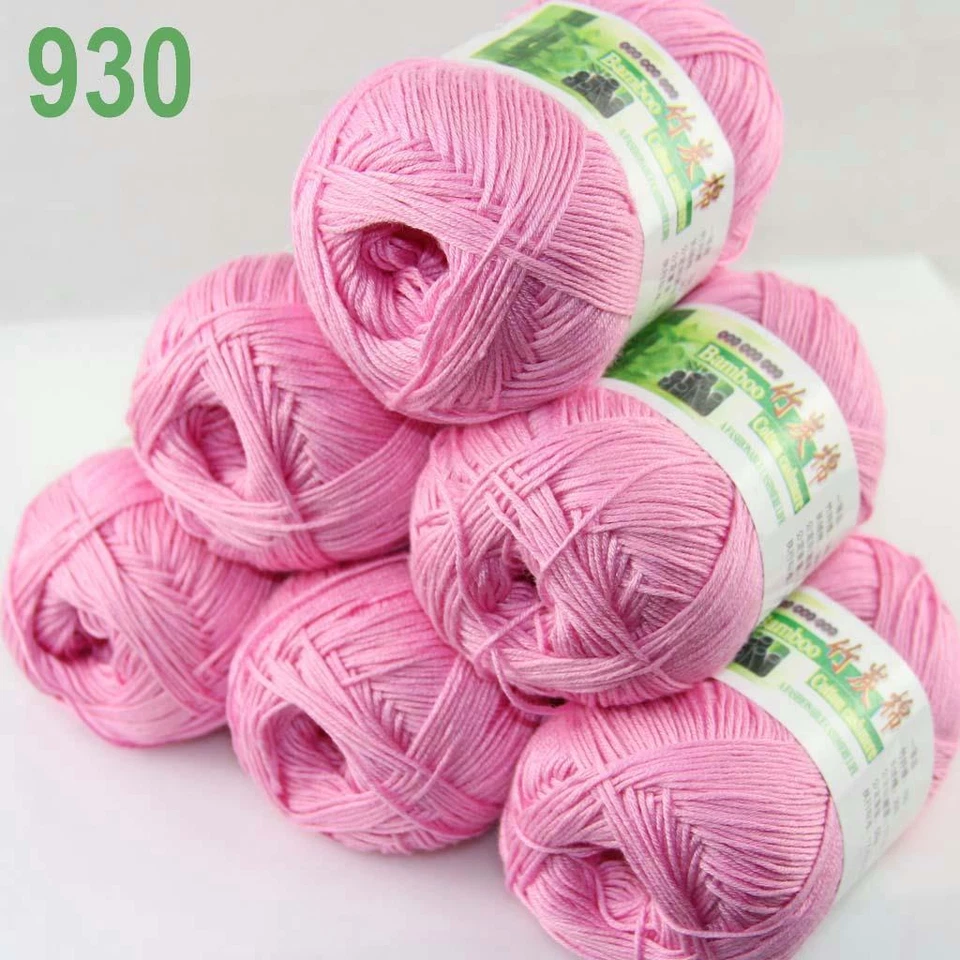 Sale Lot 6SkeinsX50g Soft Bamboo Cotton Baby Wrap Hand Knitting Crochet Yarn 930 - Image 2 of 4
