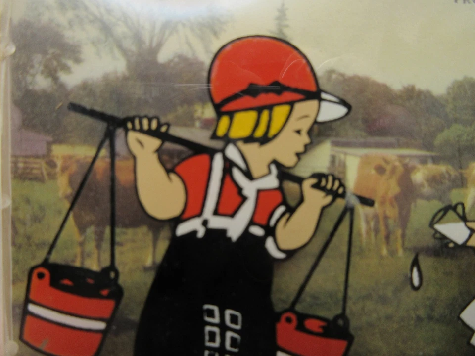 RARE Vtg Alexandria SD Frozen Foods Advertising Lucite Picture w/ 1951 CALENDAR! - Image 4 of 4