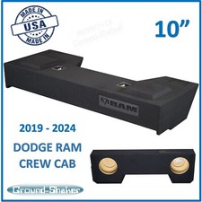 2023 Dodge Ram Crew Cab Truck Sub Box 10" Dual Sealed Subwoofer Enclosure
