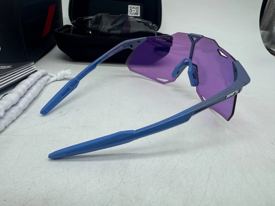 Gafas de sol 100 % Hypercraft XS Satin Storm púrpura HiPER lentes espejadas deportivas ciclismo Foto 4 de 4