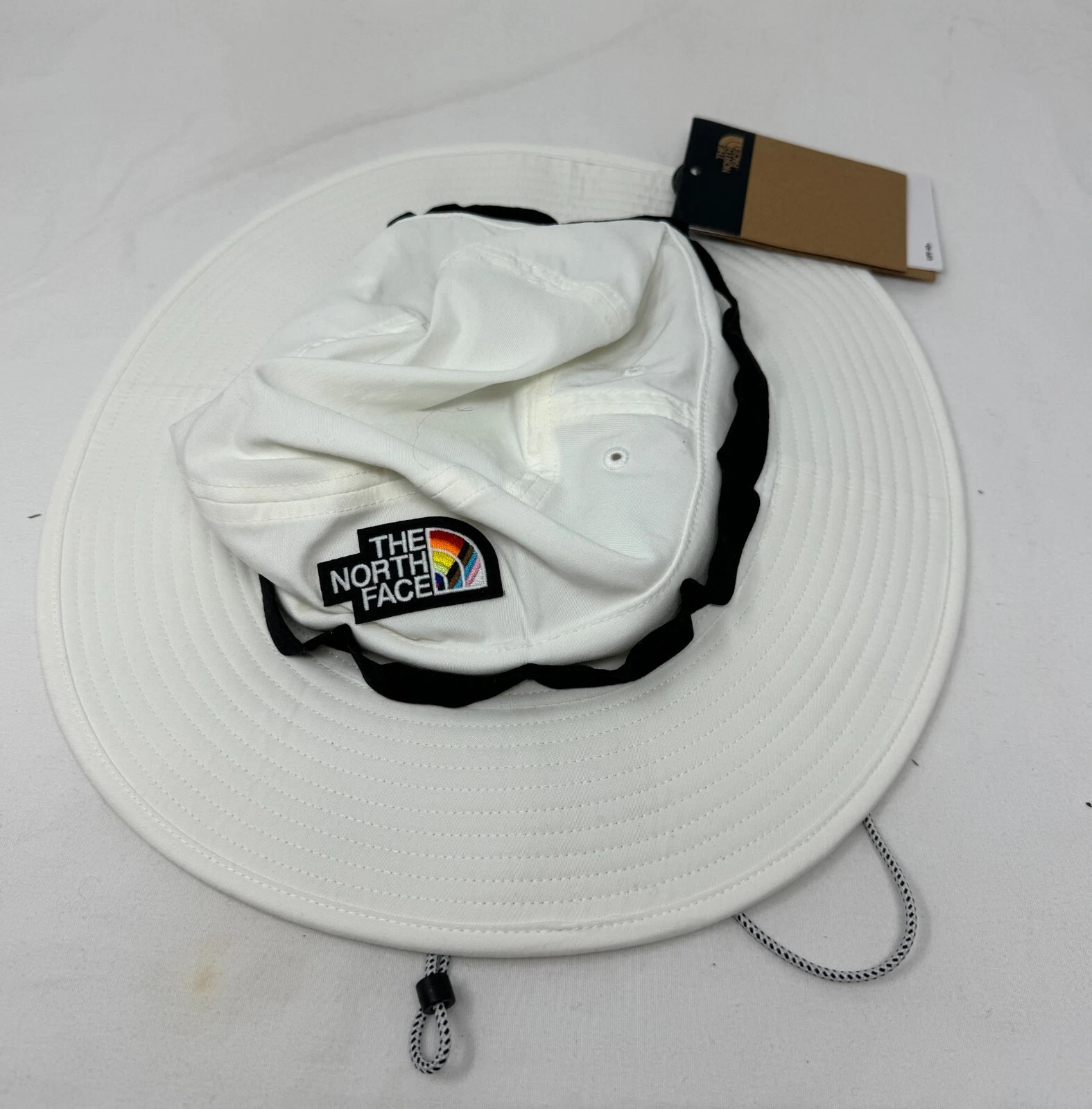 Unisex The North Face Class V Brimmer Outdoor Sun Travel Trekking Hat L/XL White