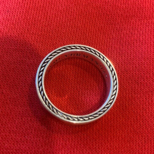 Authentic David Yurman Men's Size 12 Streamline Inset Band Ring