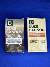 2 DUKE CANNON SUPPLY CO. Fresh Cut Pine & Buffalo Trace Bourbon Soap 10 OZ.