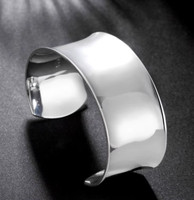 Unisex Breiter Offener Armreif Armband