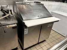 Avantco 2 Door Stainless Steel Refrigerated Sandwich Prep Table 178SSPT48HC