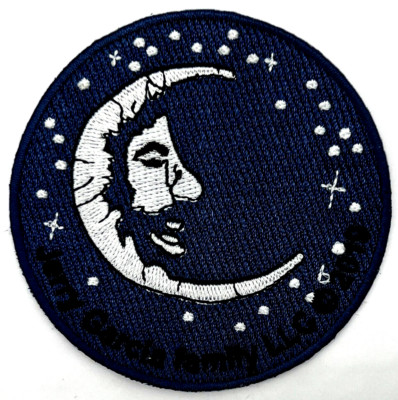 Grateful Dead Jerry Moon & Stars Embroidered Rock Iron on Patch Applique