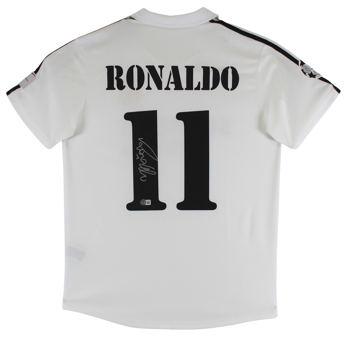 Real Madrid Ronaldo Nazario Signed White 1902-2002 Centennial