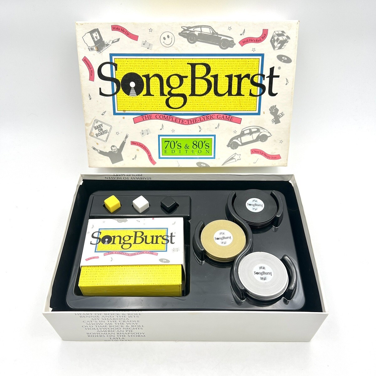 1992 Songburst : édition années 70 et 80 complète