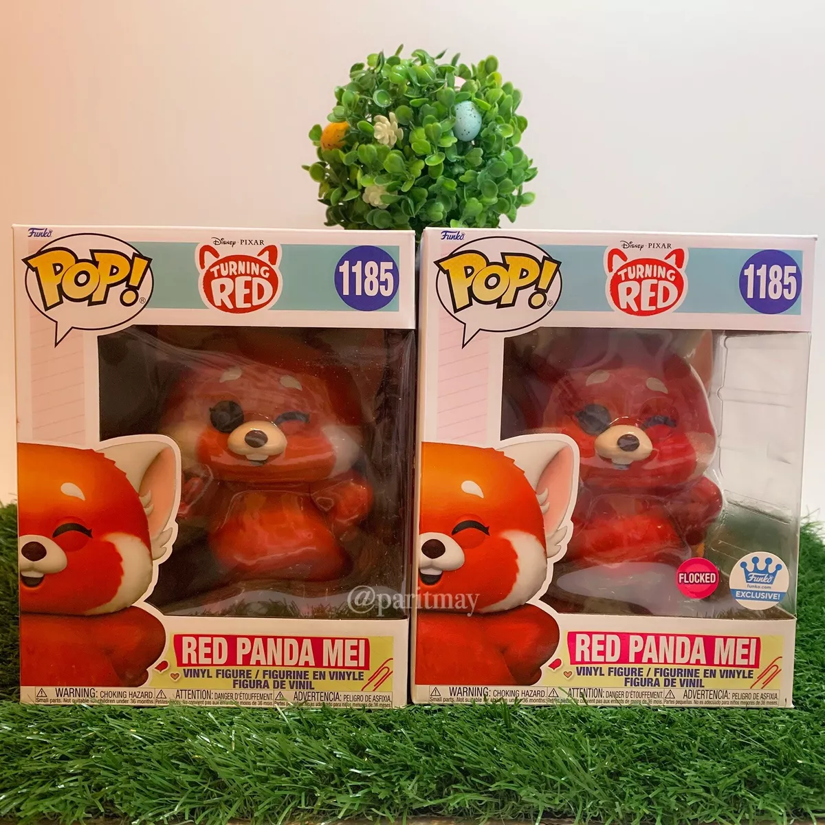 Funko Pop Disney Pixar Turning Red Panda 6 Mei Flocked Common